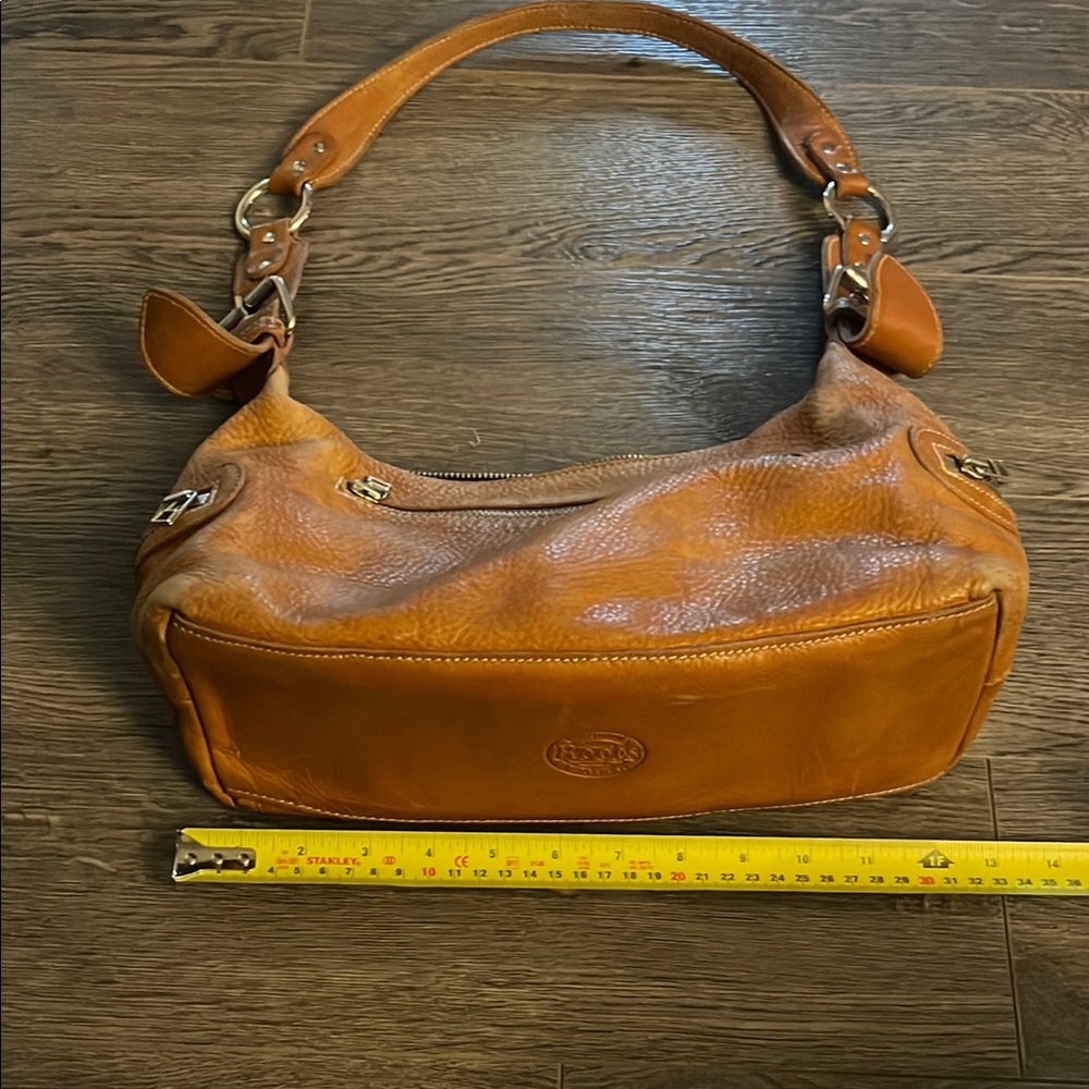Roots vintage soft Tan Leather Shoulder Bag - Picture 8 of 11